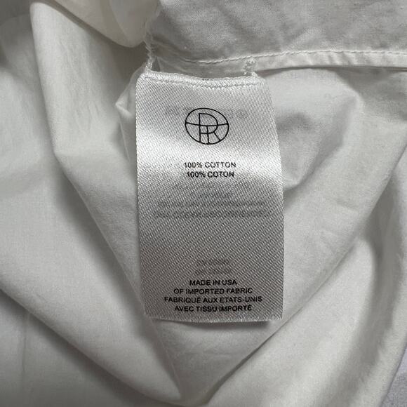 The Row White Puff Sleeved Button Up Shirt SIZE 4 White Cotton Relaxed Fit USA - Picture 16 of 16